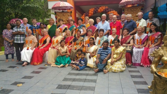 Menschen mit Saris