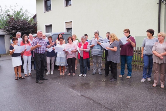 Menschen die singen