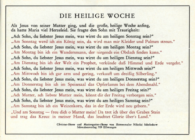 Gebet v Beichtzettel 1970